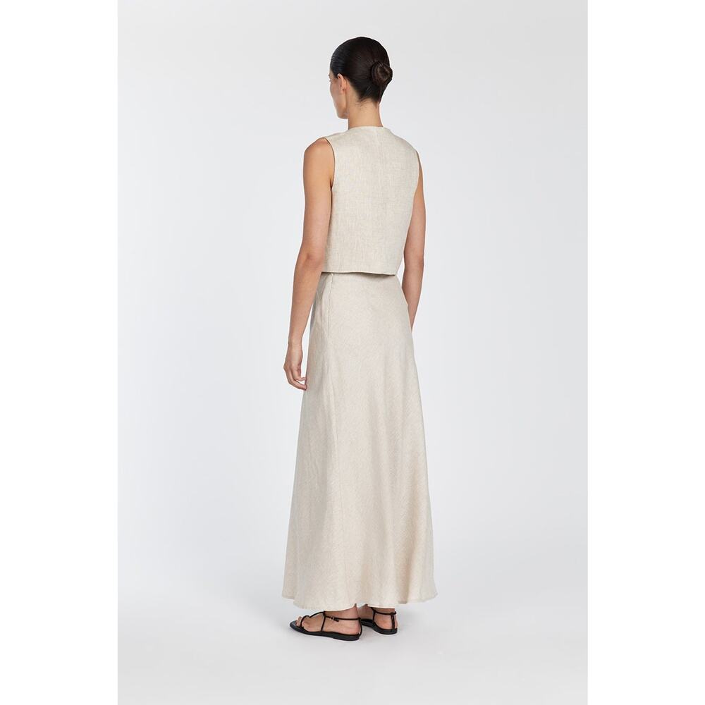 Dissh Banks Linen Vest - 4 - Natural - Picture 2 of 5
